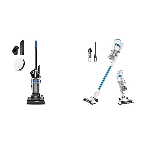 Ultra-Lightweight Compact Bagless Upright Vacuum Cleaner + Lightweight Cordless Stick Handheld Vacuum Cleaner N811