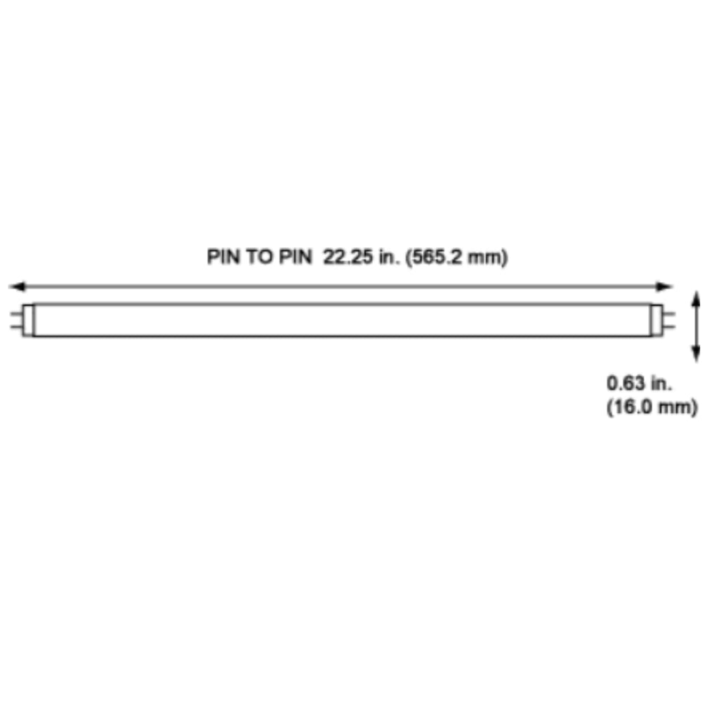 24 Inch T5 Fluorescent Bulb 24W 4100K Neutral White Linear Tube Pack of 6 I8583