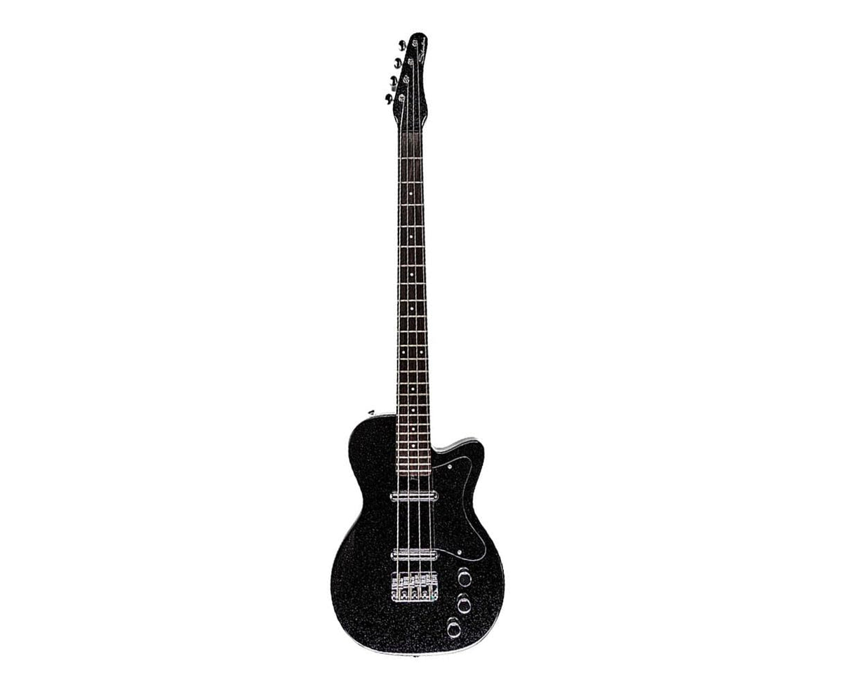 Black Silver Flake Short Scale Bass G261
