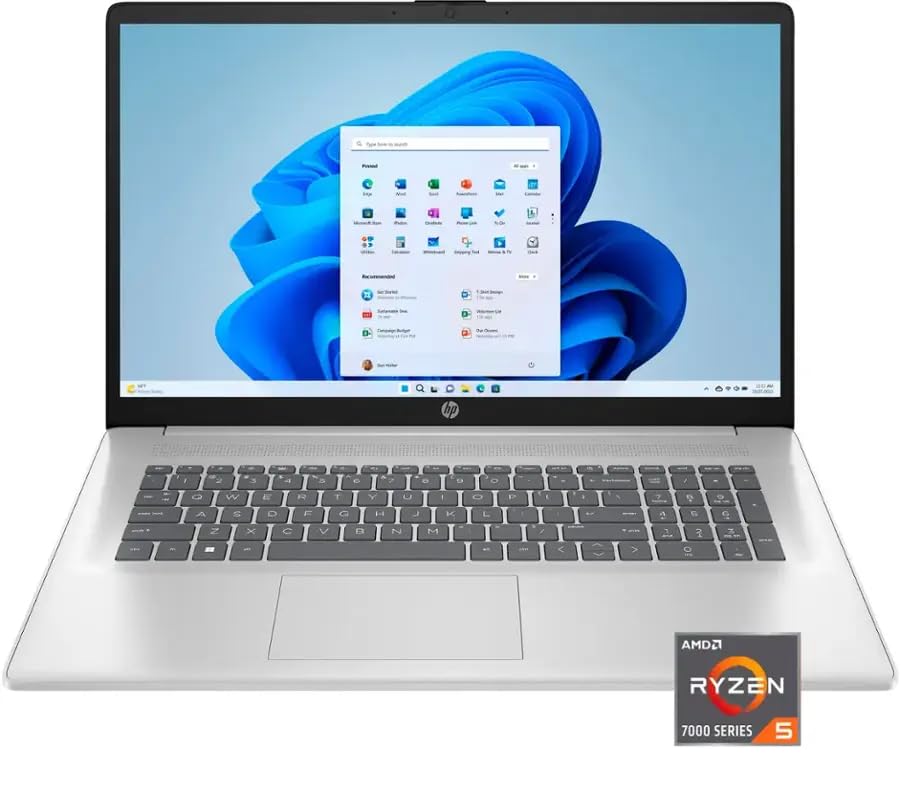 17.3" FHD Laptop, 16GB RAM, 1TB SSD, AMD Ryzen 5, Windows 11 Home, Silver L15541