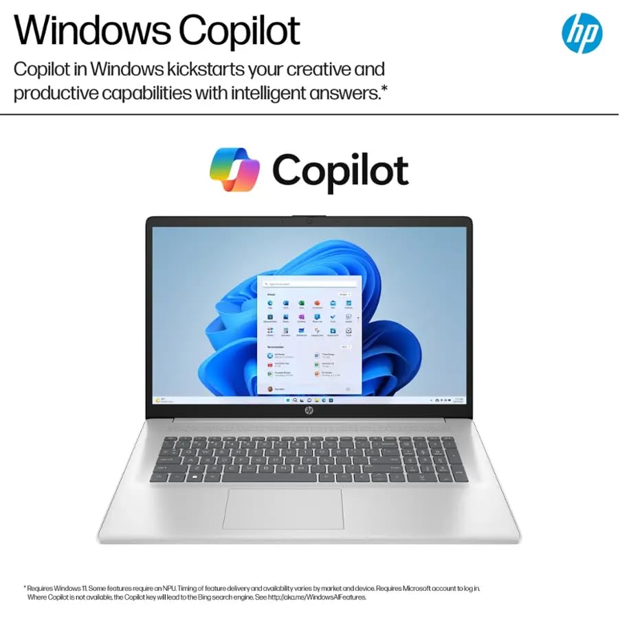 17.3" FHD Laptop, 16GB RAM, 1TB SSD, AMD Ryzen 5, Windows 11 Home, Silver L15541