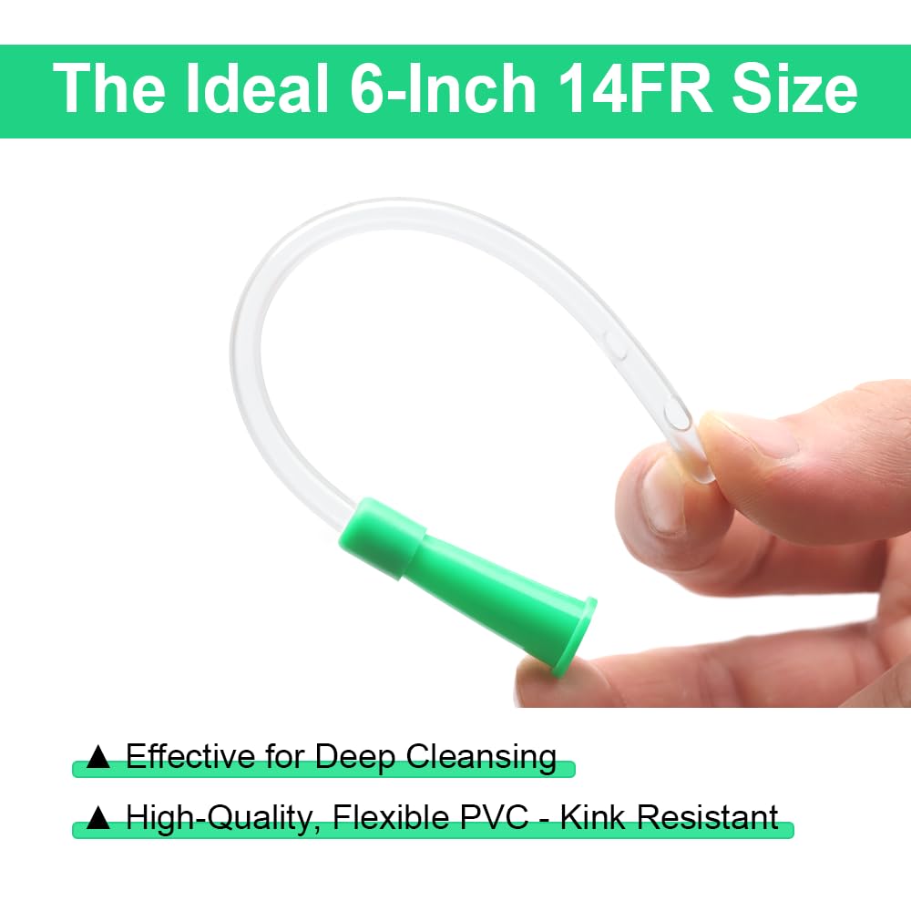 40 Pack Disposable Enema Tubes 14FR PVC Tips X39549