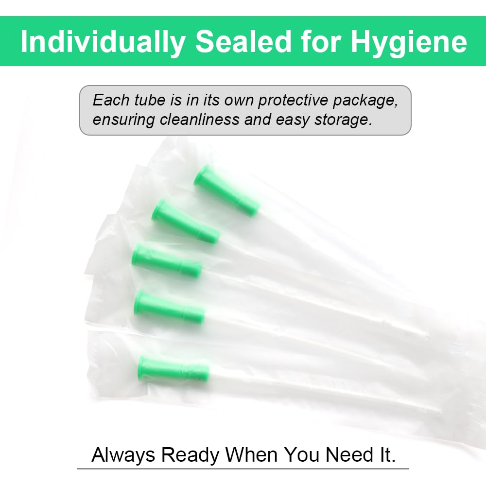 40 Pack Disposable Enema Tubes 14FR PVC Tips X39549