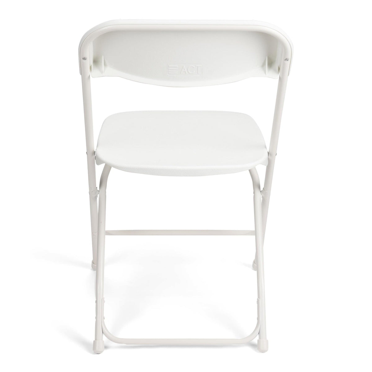 White Stackable Plastic Folding Chair 10-Pack R882