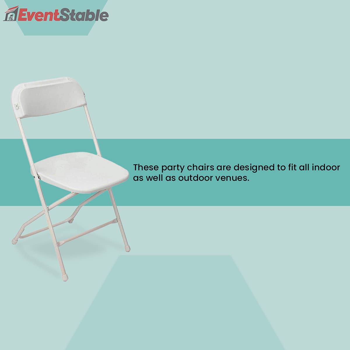 White Stackable Plastic Folding Chair 10-Pack R882