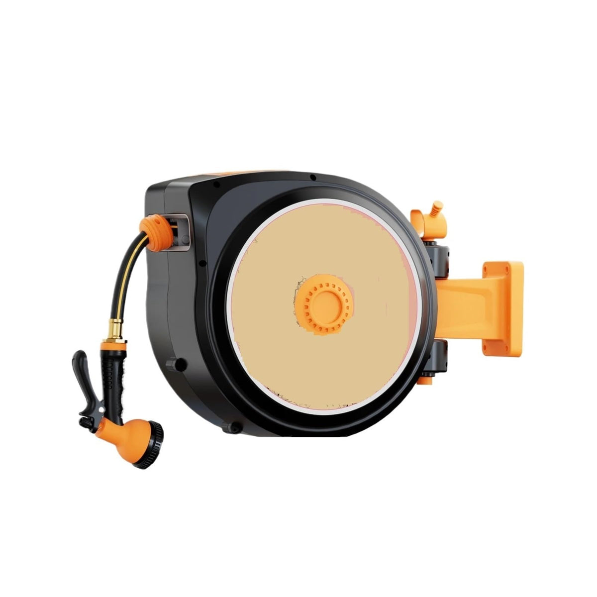 Retractable Garden Hose Reel 5/8 in x 100 ft Wall Mount J2363
