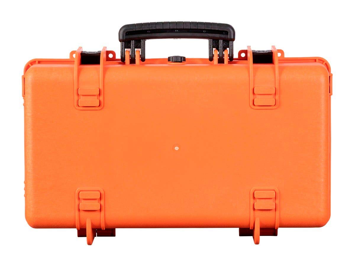 Weatherproof Hard Case with Customizable Foam, 22 x 14 x 8 Inches, Orange I20950