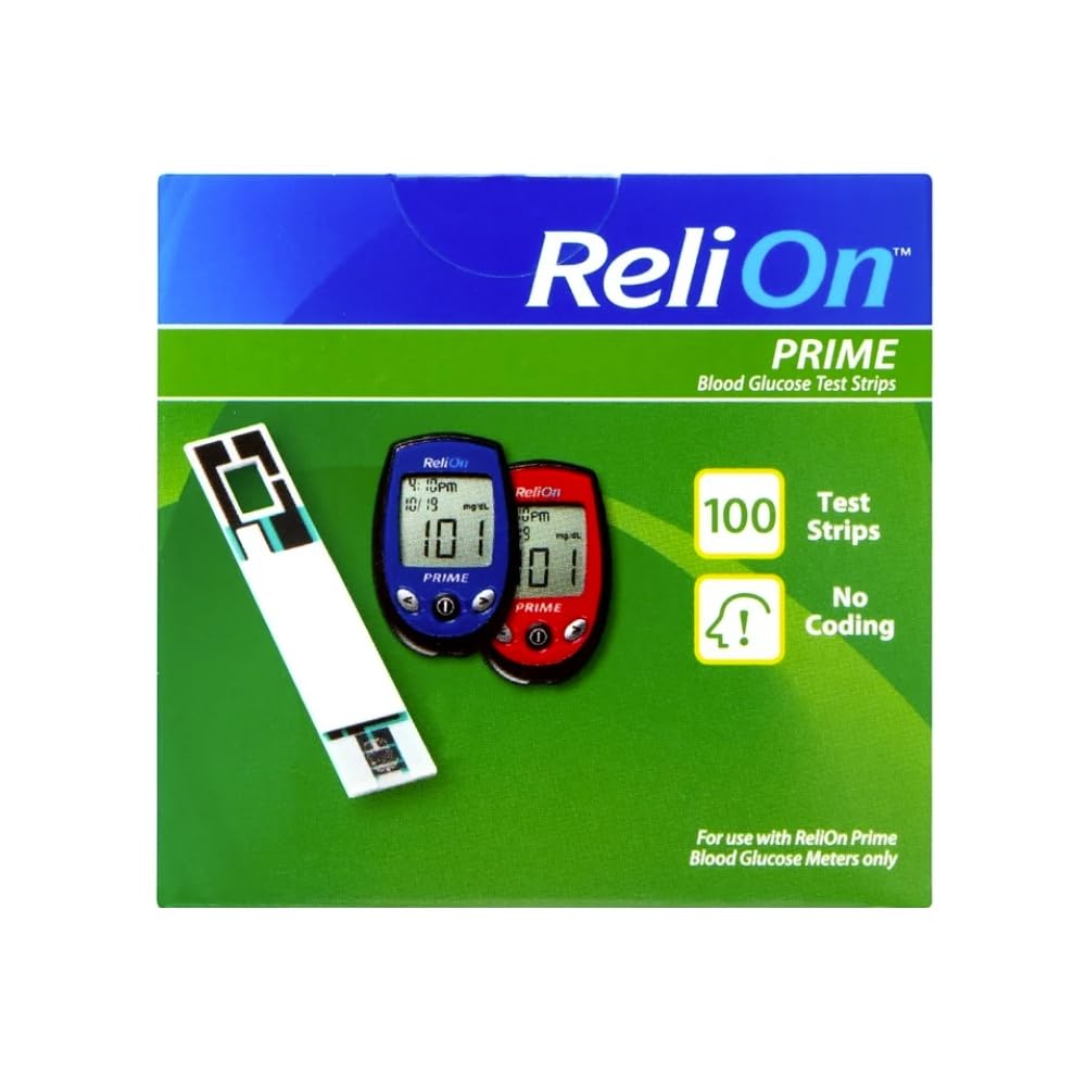 Blood Glucose Test Strips, No Coding, 100 Count D964