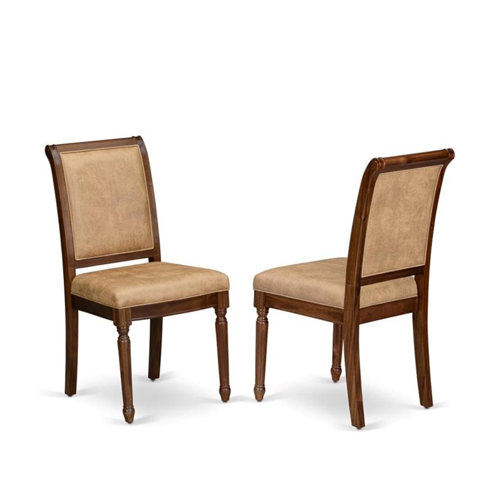 9-Piece Acacia Wood Dining Table Set with Beige PU Leather Chairs U66284