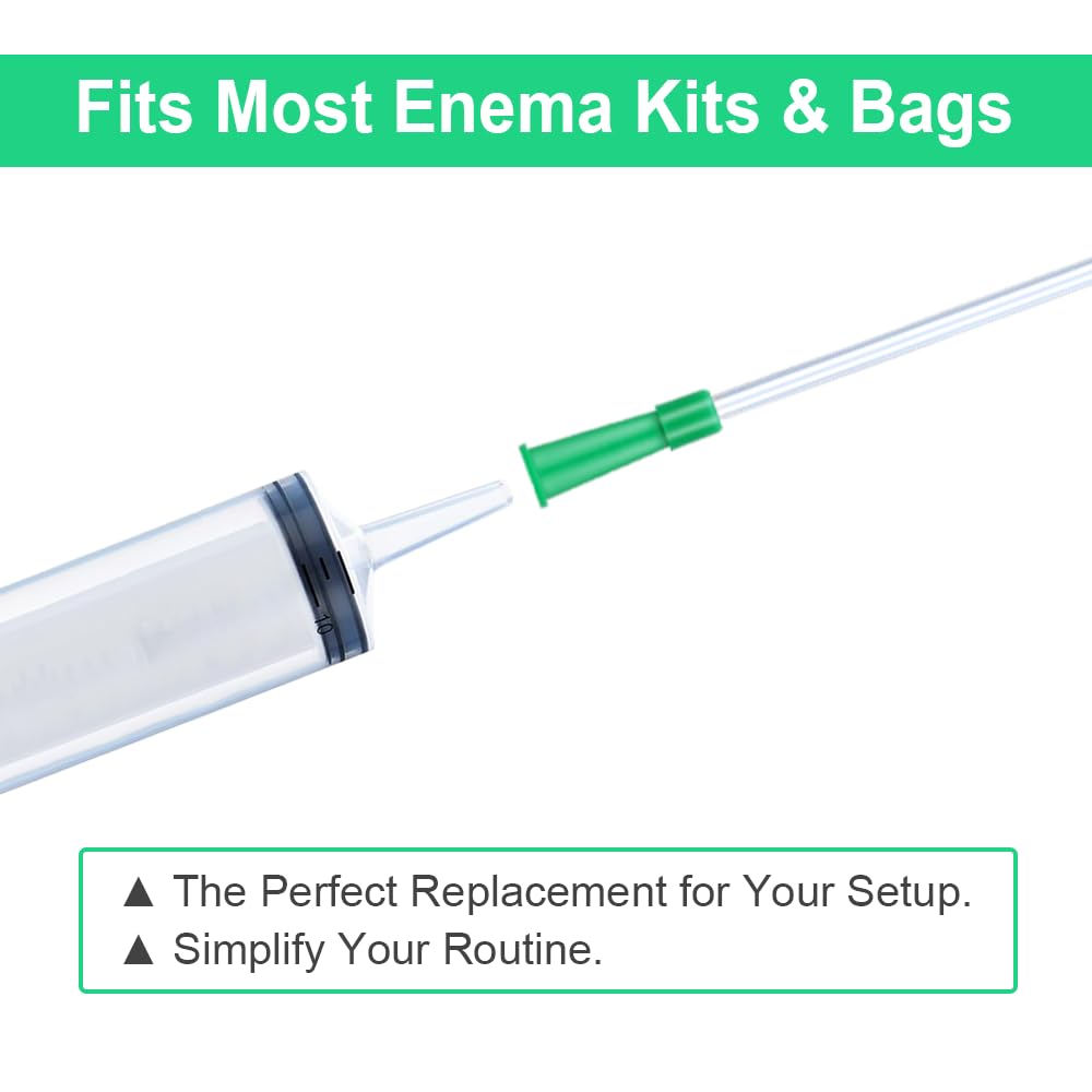 40 Pack Disposable Enema Tubes 14FR PVC Tips X39549