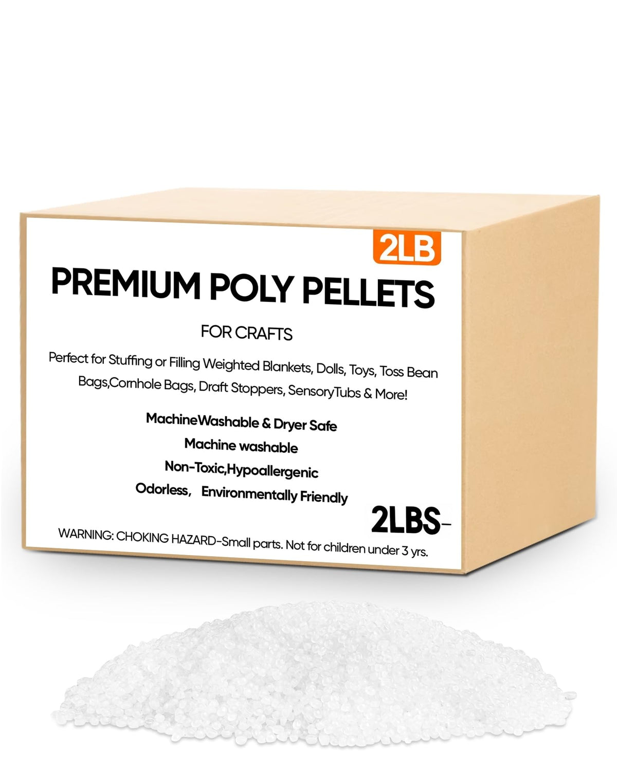 2 lb Poly Pellets Weighted Stuffing Beads P853001