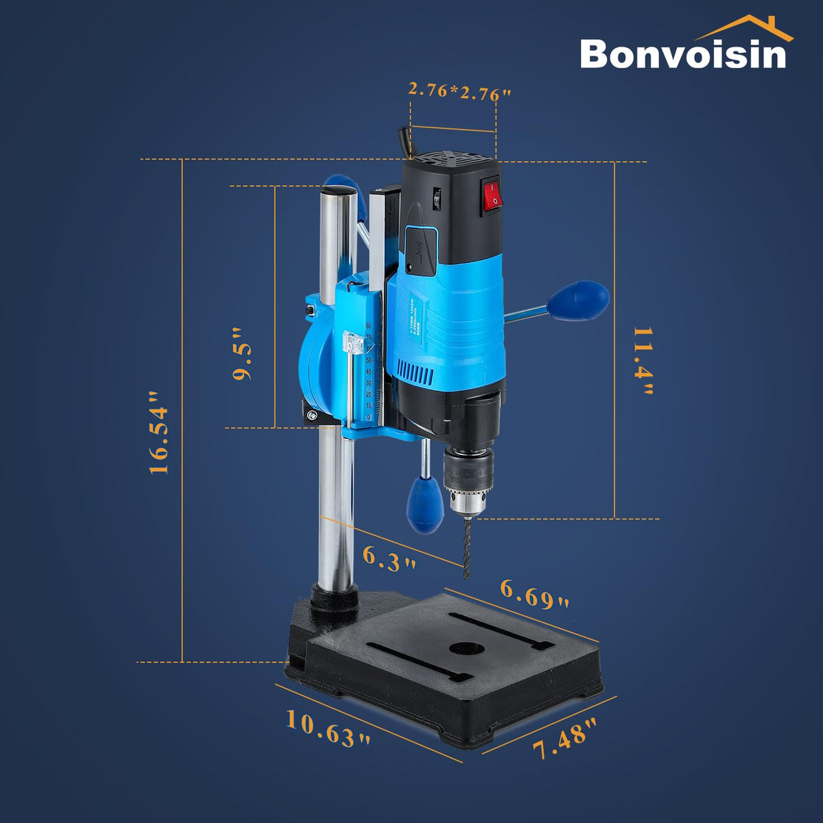Mini Benchtop Drill Press 6 Variable Speed 1200W D1494