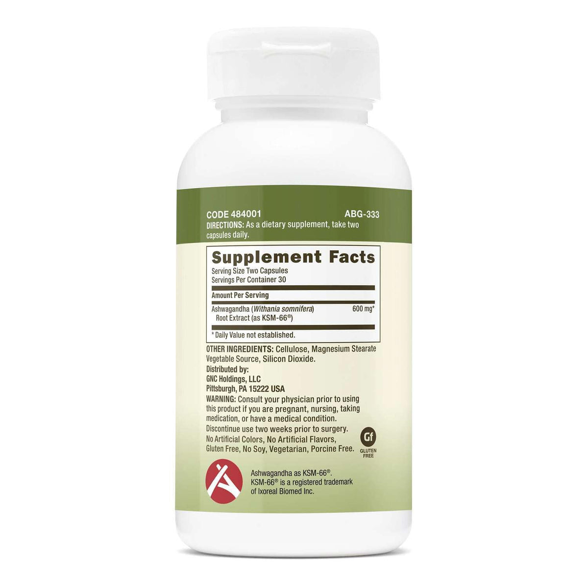 Ashwagandha 600mg 30 Servings B494