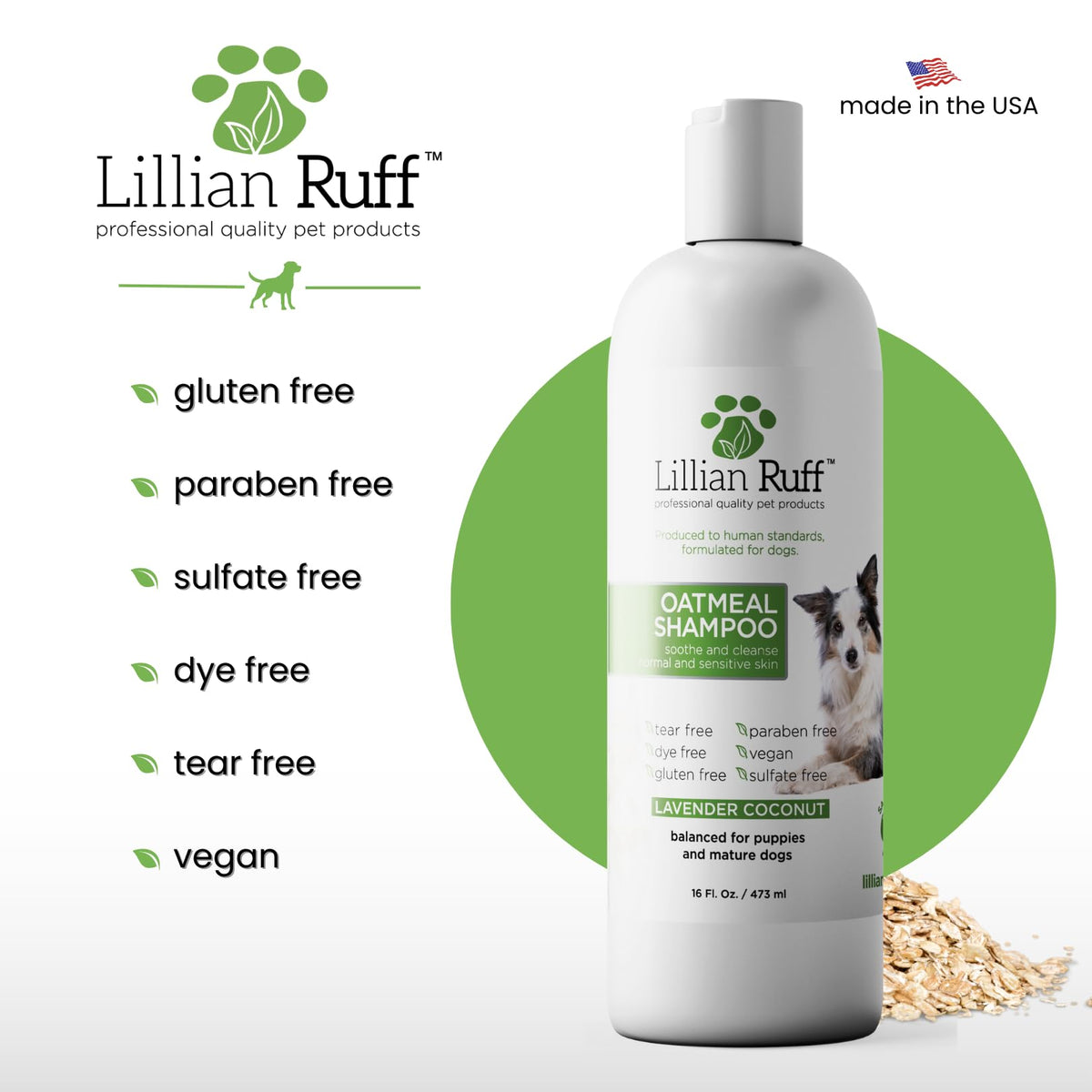 Oatmeal Dog Shampoo 16oz R1694