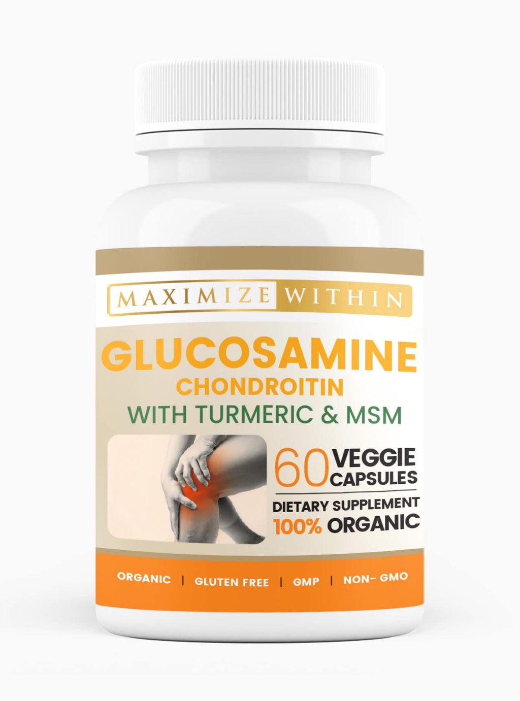 Glucosamine Chondroitin Turmeric MSM 60 Veggie Capsules Q638