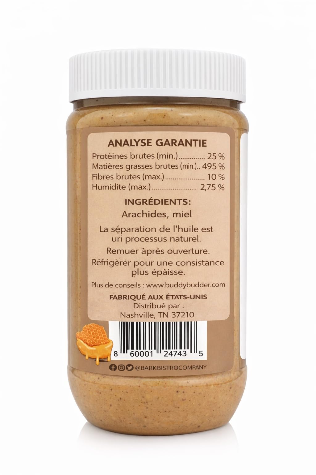 Natural Dog Peanut Butter 17 oz I514