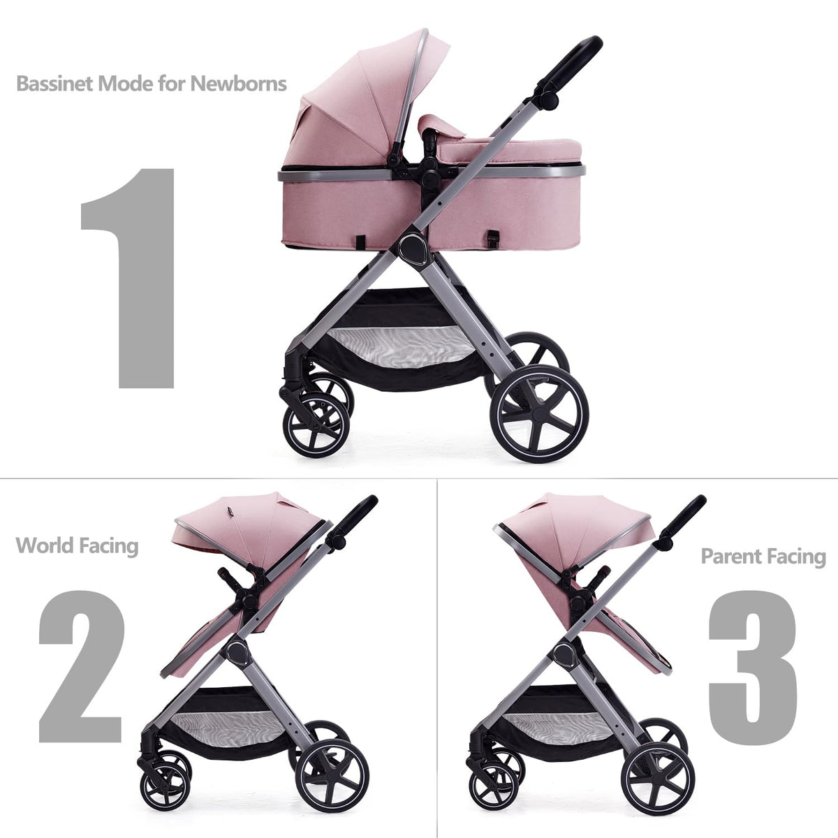 2 in 1 Convertible Baby Stroller F670588