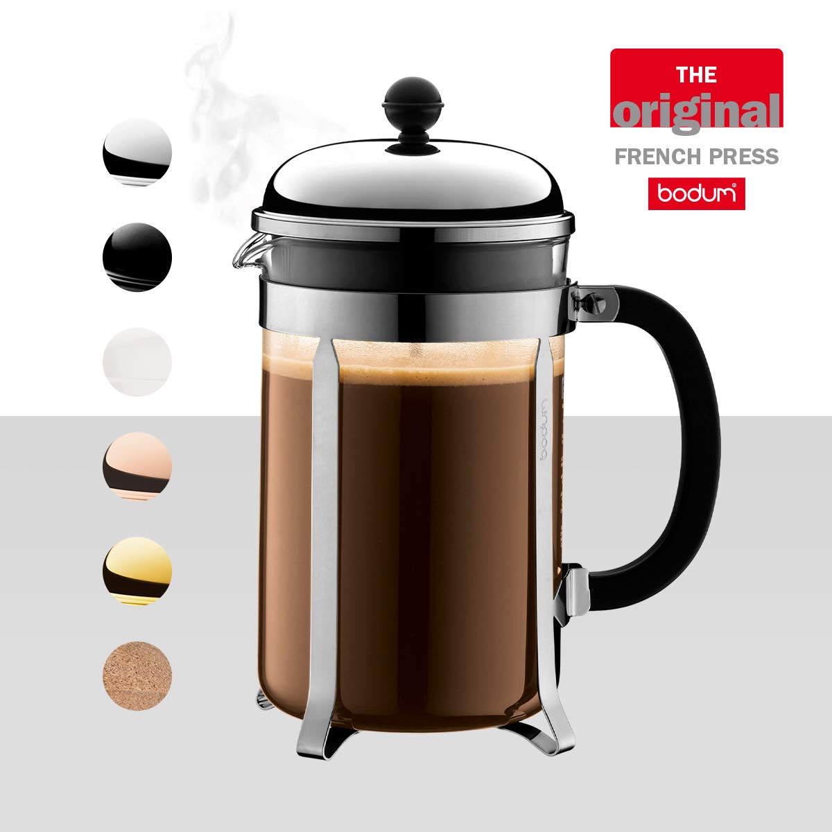 51oz Borosilicate Glass French Press Coffee Maker Q124