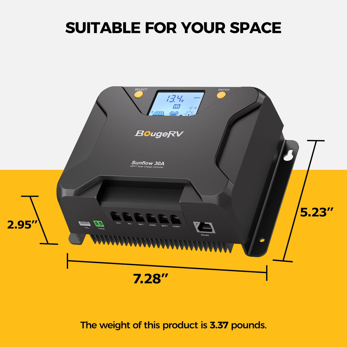 30A MPPT Solar Charge Controller with APP Control R369845