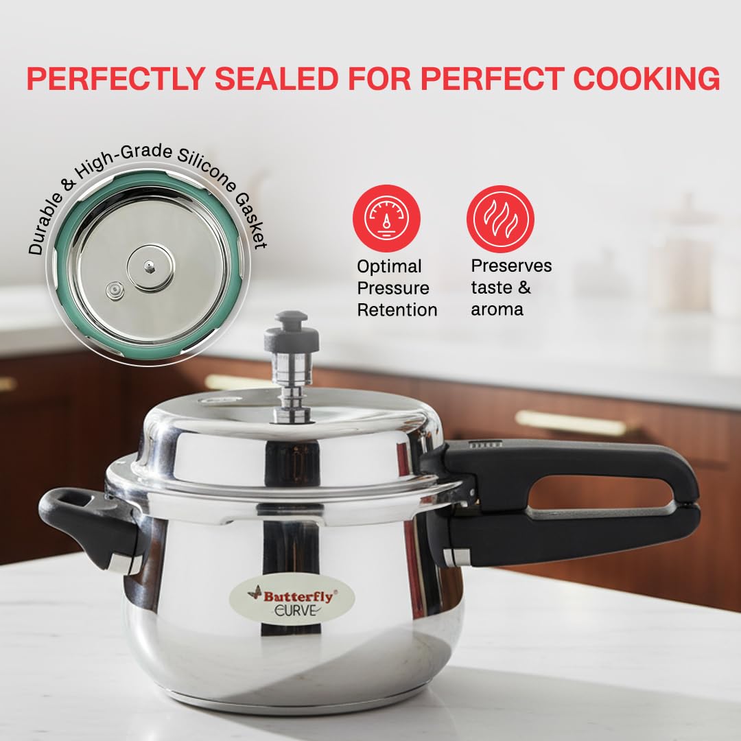 Stainless Steel 3-Liter Pressure Cooker N3132