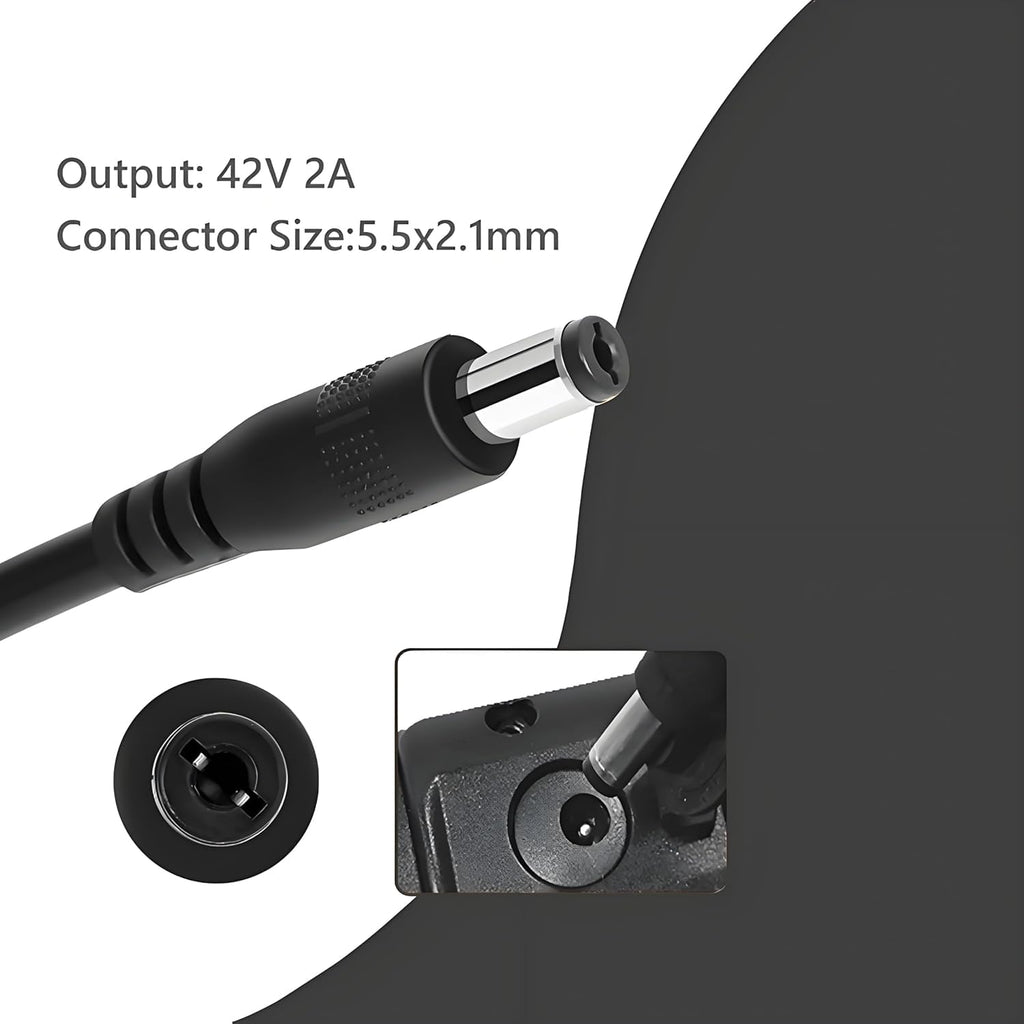 42V 2A Charger for 36V Lithium Battery 5.5mm x 2.5mm E8264