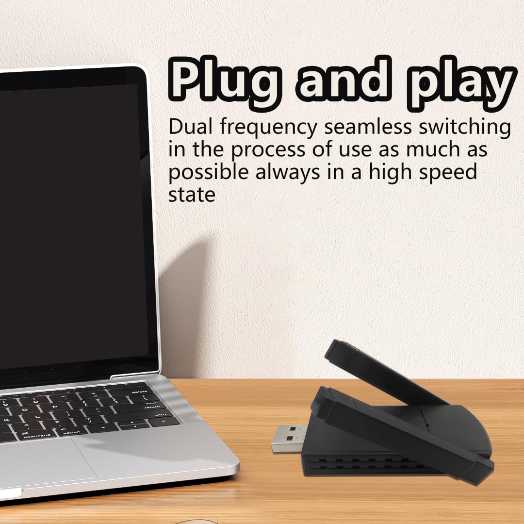 Wireless USB Adapter 1300Mbps Dual Antennas 5G/2.4G WiFi Adapter D254783