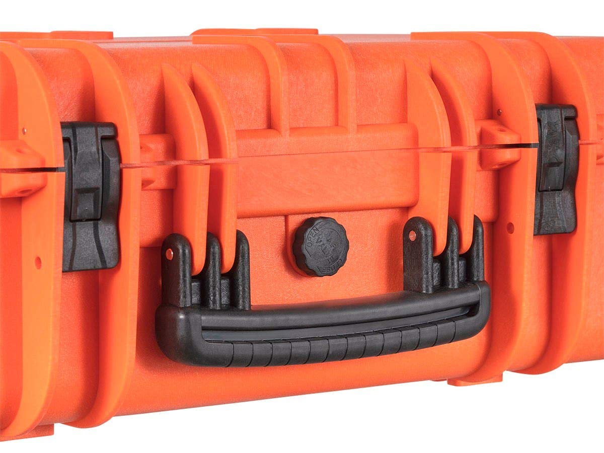Weatherproof Hard Case with Customizable Foam, 22 x 14 x 8 Inches, Orange I20950