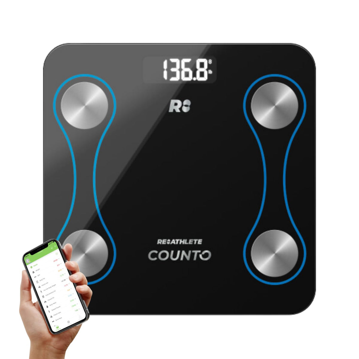 Smart Bluetooth Body Fat Measurement Scale Q1316