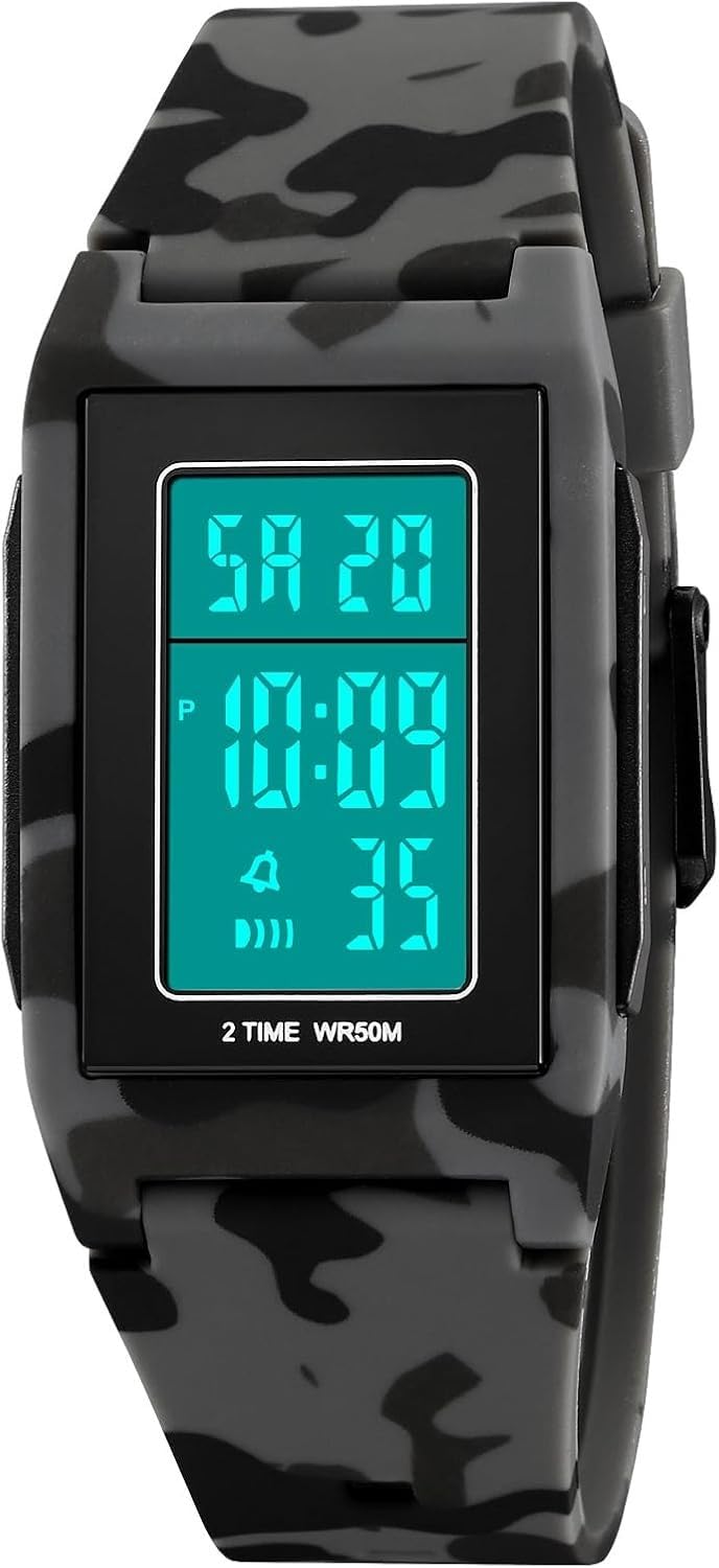 Minimalist Digital Ultra-Thin Water Resistant Shock Resistant Watch M23719