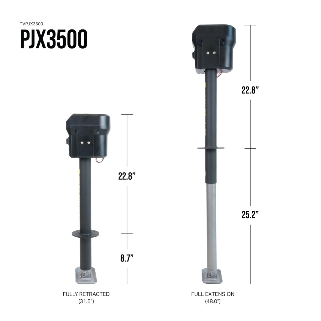 Electric Trailer Jack with Tongue Weight Scale, 3,500 LB Lift Capacity S53550