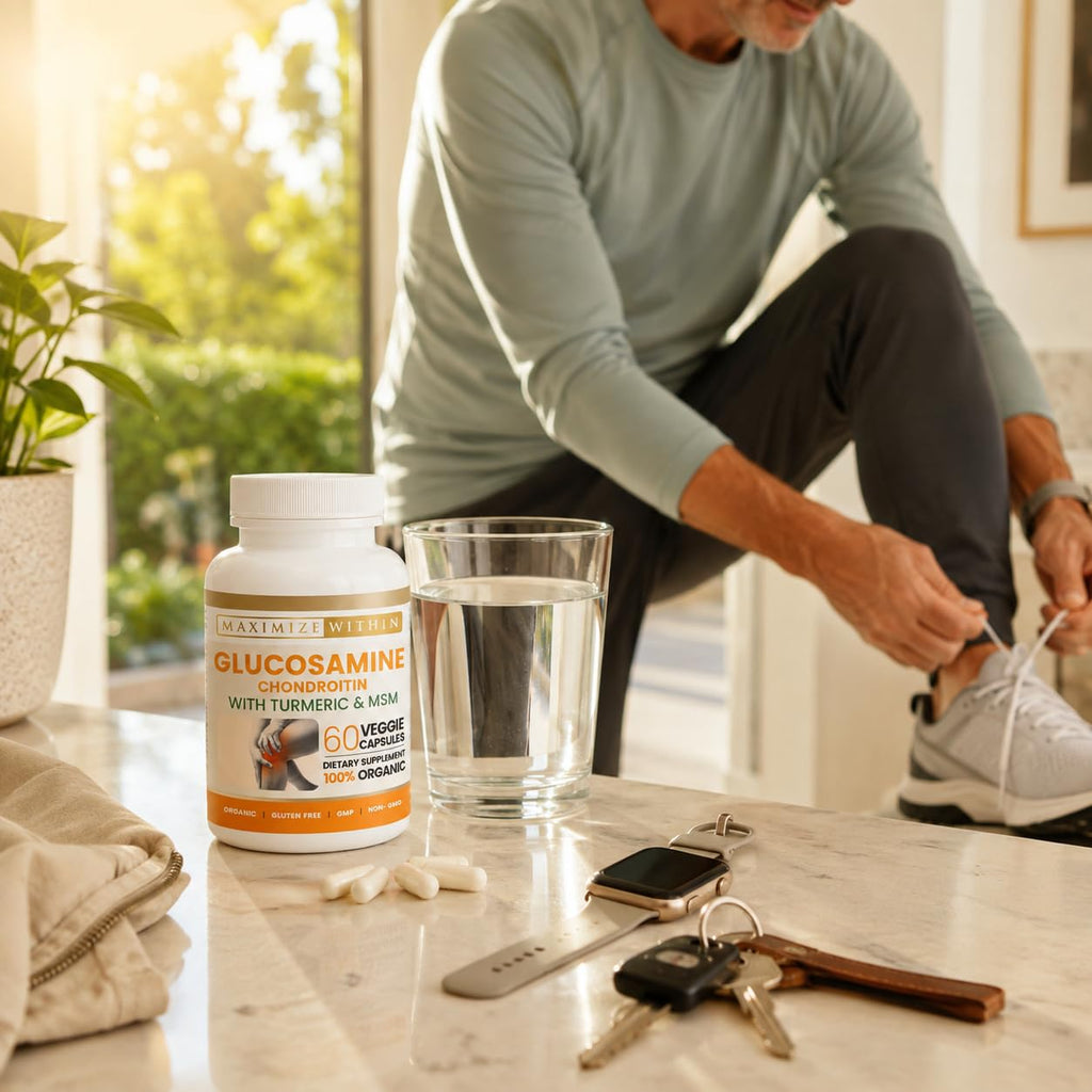 Glucosamine Chondroitin Turmeric MSM 60 Veggie Capsules Q638