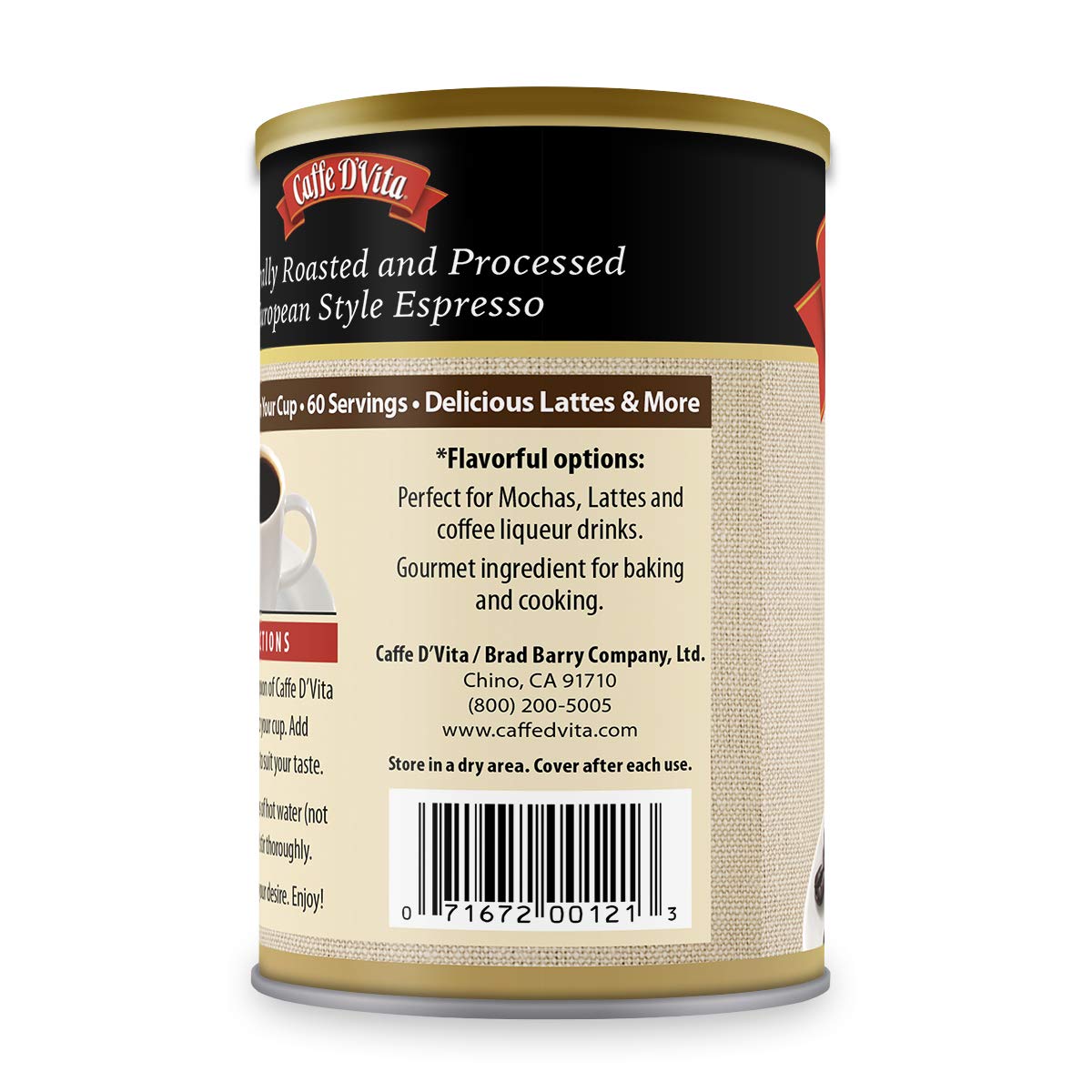 Instant Espresso Coffee Powder 3 Oz Can Z329361
