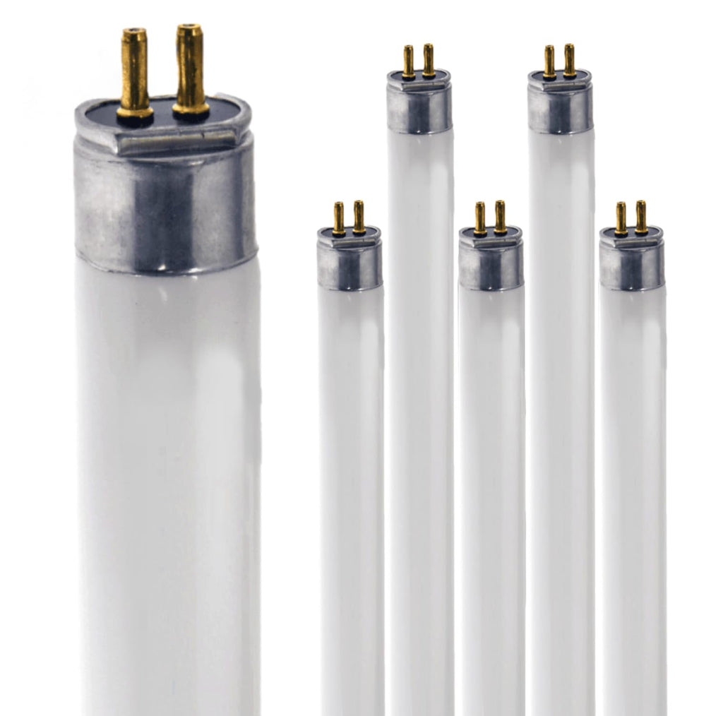 24 Inch T5 Fluorescent Bulb 24W 4100K Neutral White Linear Tube Pack of 6 I8583
