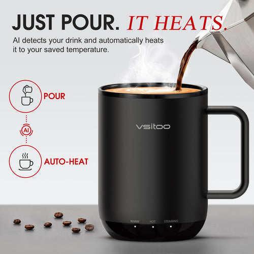 14oz Smart Self Heating Coffee Mug K257269