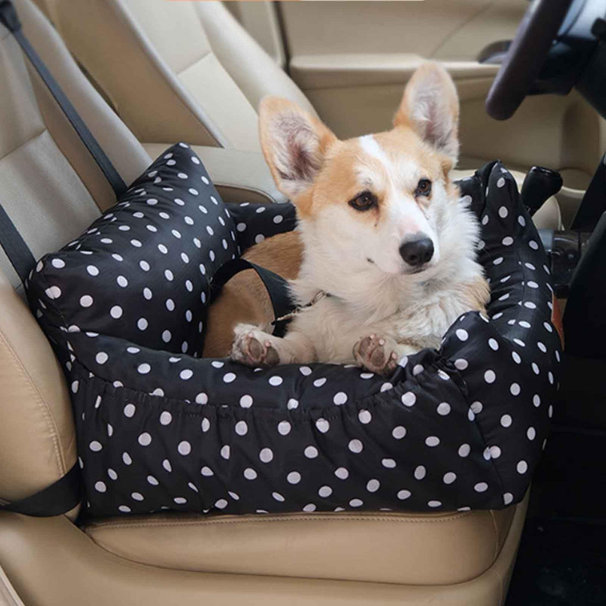 2-in-1 Waterproof Pet Car Seat & Car Bed Y5947