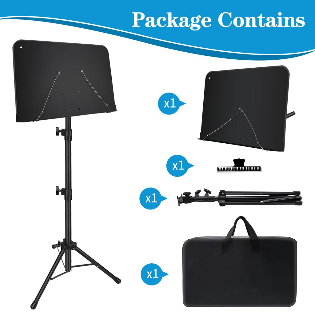 Adjustable Sheet Music Stand with Carry Bag U469191