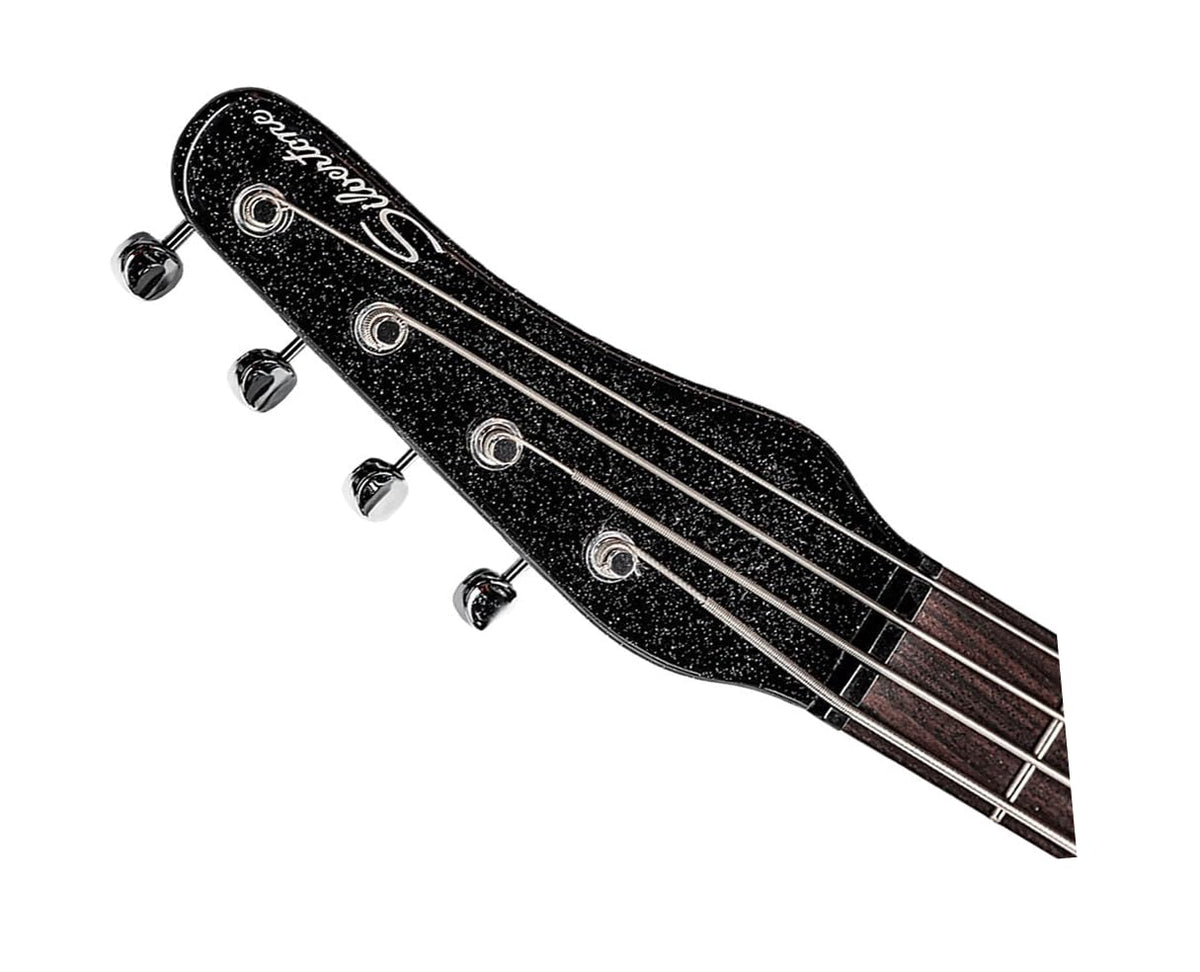 Black Silver Flake Short Scale Bass G261