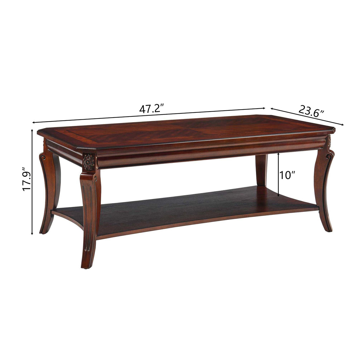 Set of 3 Solid Wood Coffee Table M77270
