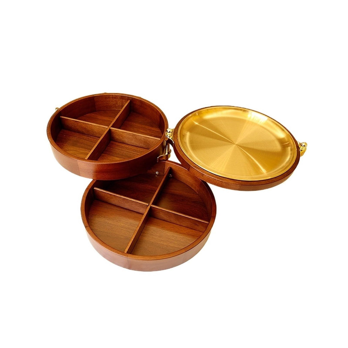 3 Layers Solid Wood Fruit Bowl U26217