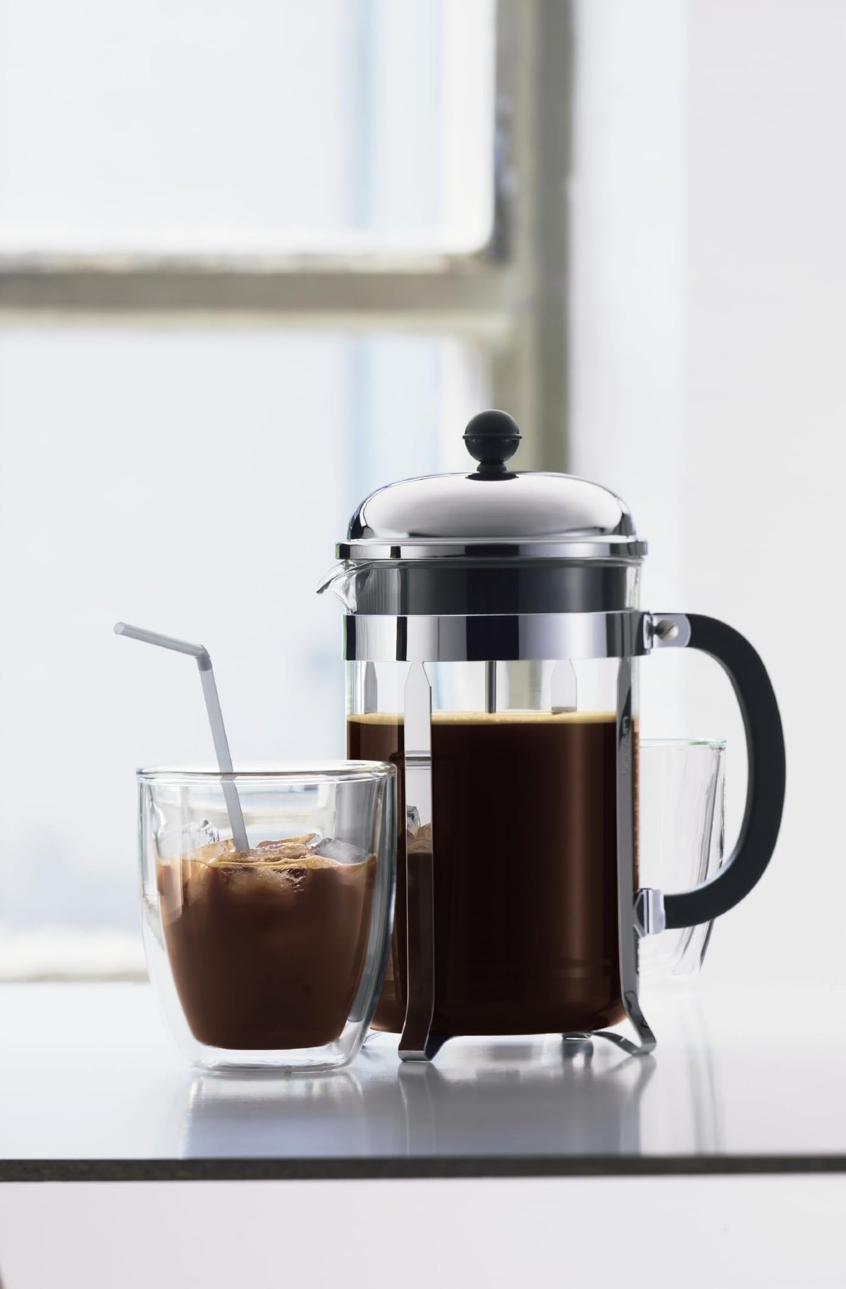 51oz Borosilicate Glass French Press Coffee Maker Q124