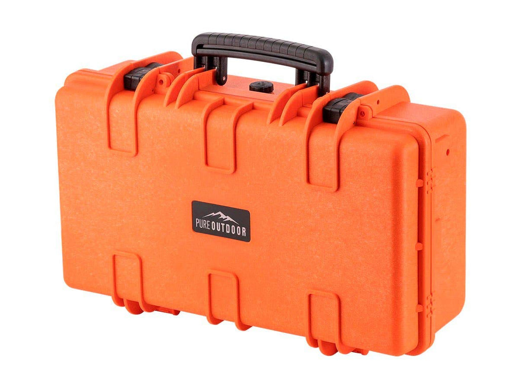 Weatherproof Hard Case with Customizable Foam, 22 x 14 x 8 Inches, Orange I20950