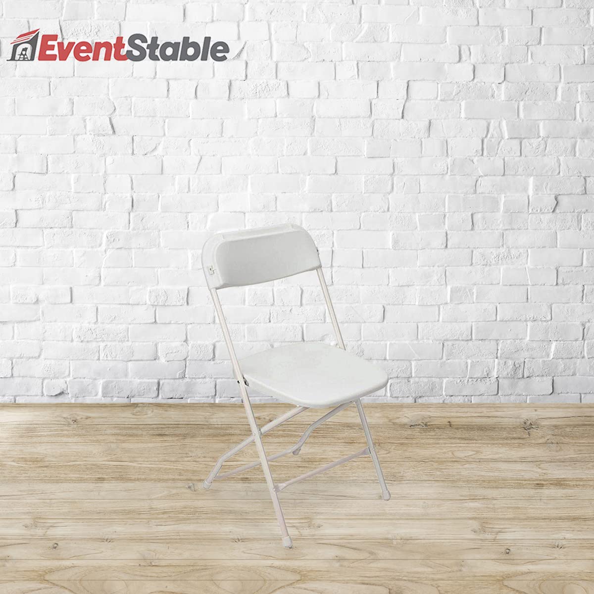 White Stackable Plastic Folding Chair 10-Pack R882
