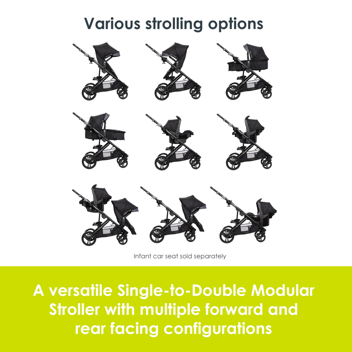 Single to Double Modular Stroller I202598