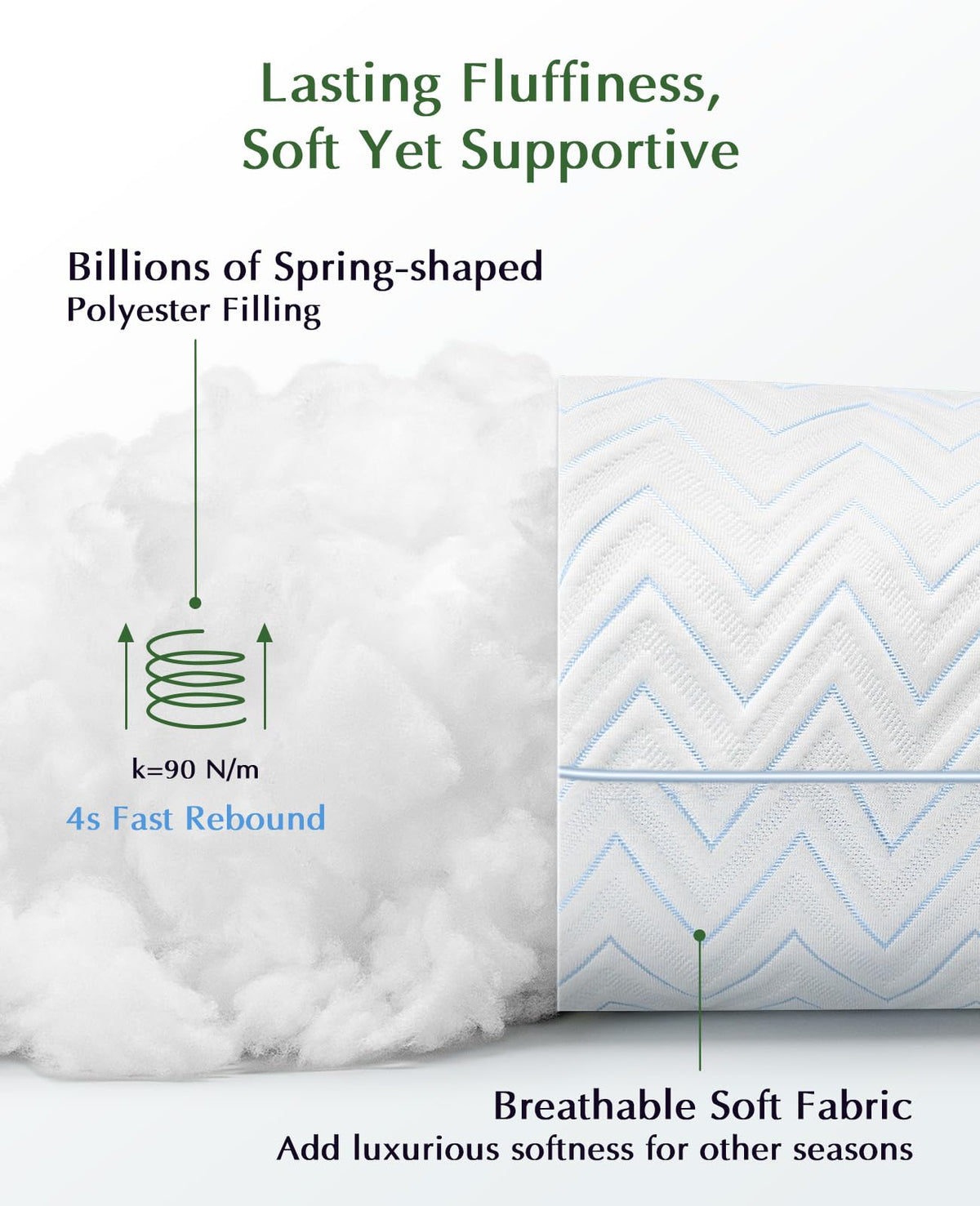 King Size Pillows Set of 2 V208