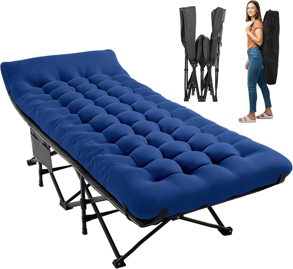 Folding Camping Cot with Mattress L12523
