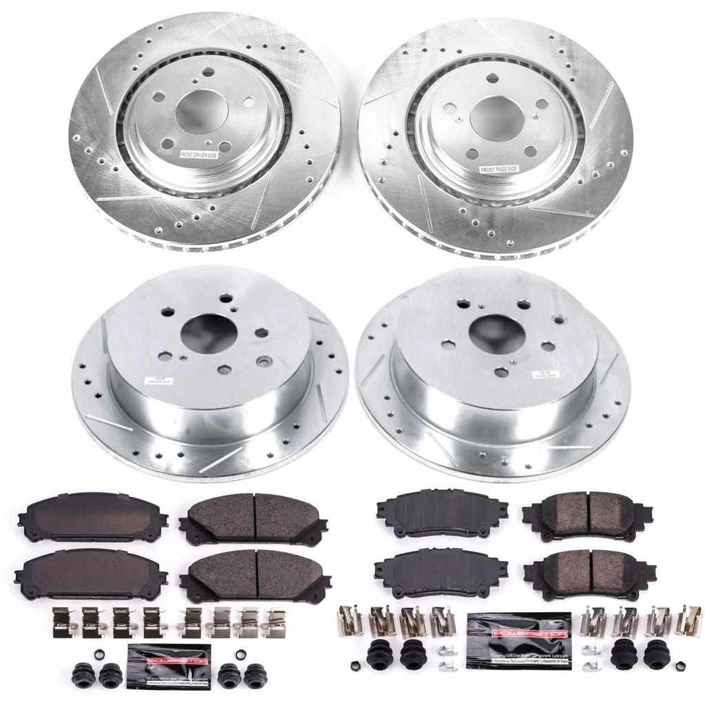Brake Pad & Rotor Kit Front & Rear C355182