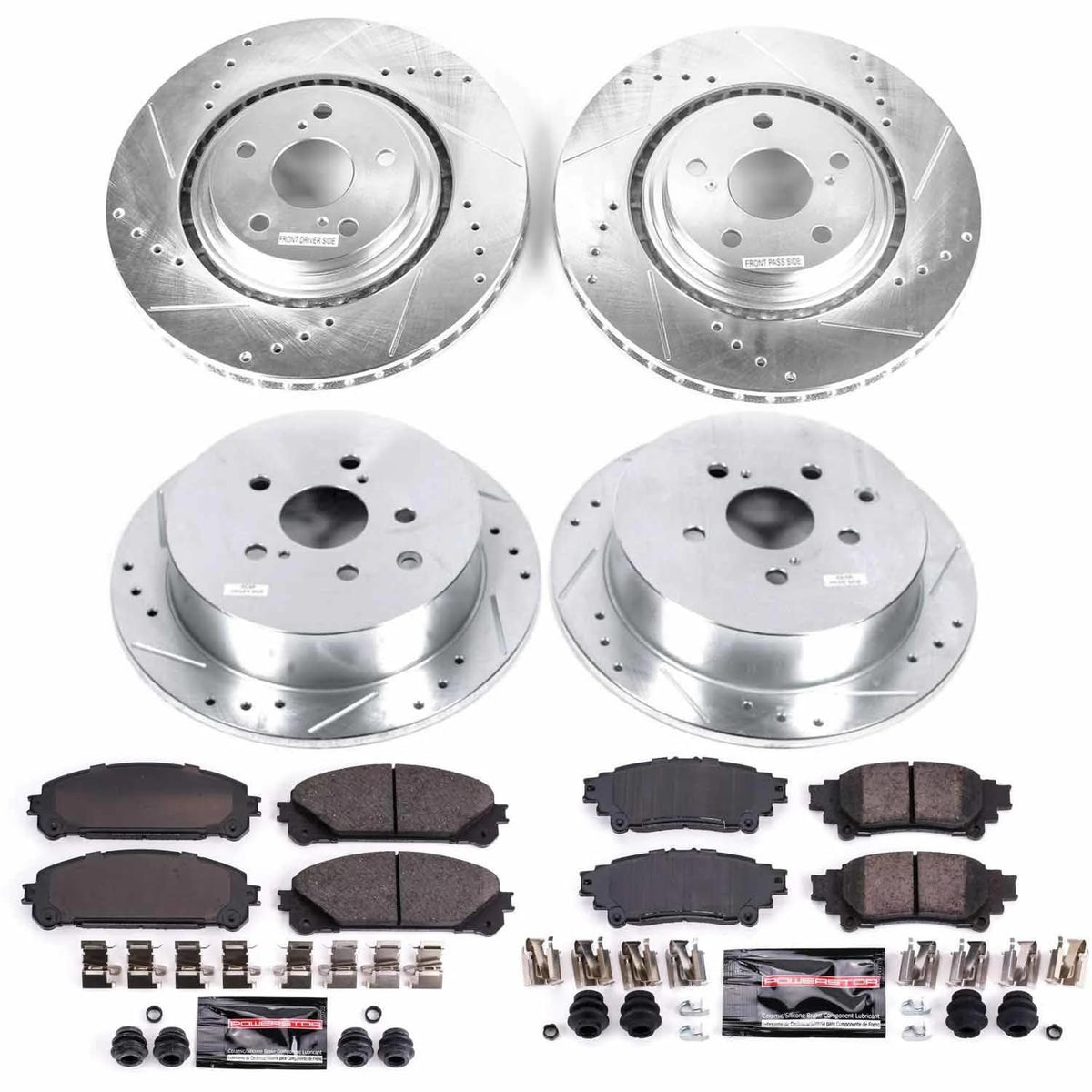 Brake Pad & Rotor Kit Front & Rear C355182
