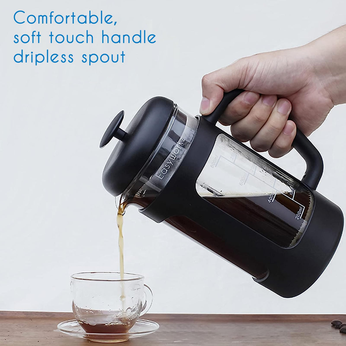 34 oz French Press with Creamer and Sugar Bowl Set J740