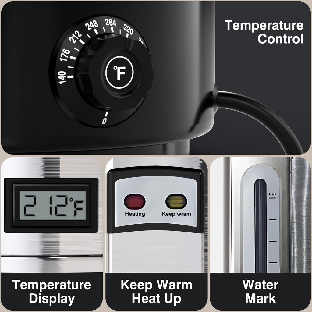110-Cup Stainless Steel Commercial Coffee Urn A9838