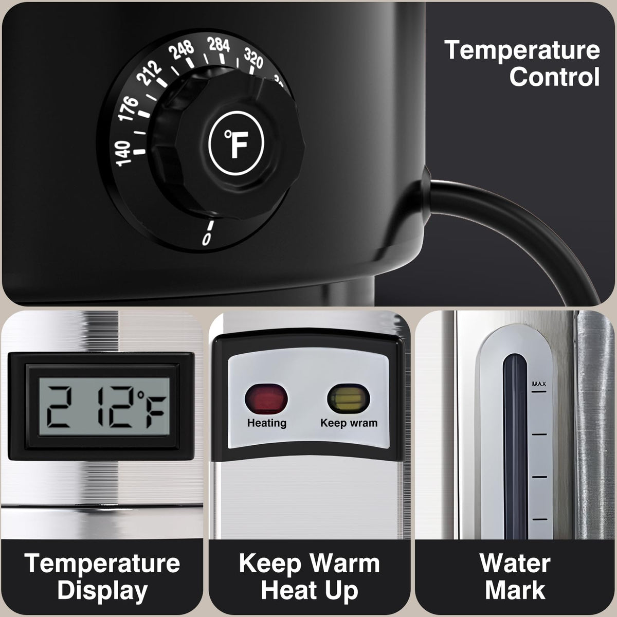 110-Cup Stainless Steel Commercial Coffee Urn A9838